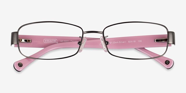 Coach HC5001 Taryn Dark Silver MetalEyeglass Frames from EyeBuyDirect, Closed View