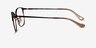Coach HC5135 Satin Dark Brown MetalEyeglass Frames from EyeBuyDirect, Side View