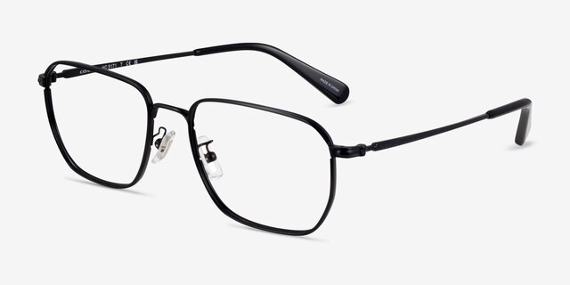 Coach HC5171 Satin Black MetalEyeglass Frames from EyeBuyDirect, Angle View
