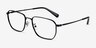 Coach HC5171 Satin Black MetalEyeglass Frames from EyeBuyDirect, Angle View