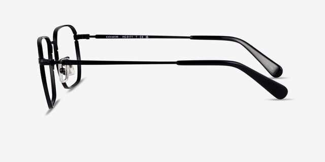 Coach HC5171 Satin Black MetalEyeglass Frames from EyeBuyDirect, Side View