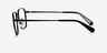 Coach HC5171 Satin Black MetalEyeglass Frames from EyeBuyDirect, Side View