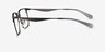 Coach HC5178 Satin Gunmetal MetalEyeglass Frames from EyeBuyDirect, Side View