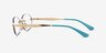 Vogue Eyewear VO4343 Gold MetalEyeglass Frames from EyeBuyDirect, Side View