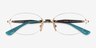 Vogue Eyewear VO4343 Gold MetalEyeglass Frames from EyeBuyDirect, Closed View
