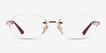 Vogue Eyewear VO4343 Rose Gold MetalEyeglass Frames from EyeBuyDirect, Front View