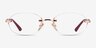 Vogue Eyewear VO4343 Rose Gold MetalEyeglass Frames from EyeBuyDirect, Front View