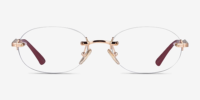 Vogue Eyewear VO4343 Or rose MétalMontures de lunettes de vue d'EyeBuyDirect, Vue de Face