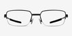 Oakley Foil RQ 0.5 Satin Black MetalEyeglass Frames from EyeBuyDirect, Front View