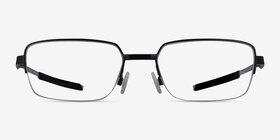 Oakley Foil RQ 0.5 Satin Black Métal Montures de lunettes de vue d'EyeBuyDirect, Vue de Face