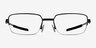 Oakley Foil RQ 0.5 Satin Black MétalMontures de lunettes de vue d'EyeBuyDirect, Vue de Face