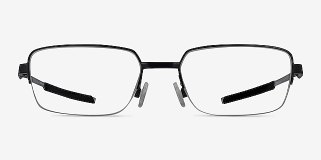 Oakley Foil RQ 0.5 Satin Black MétalMontures de lunettes de vue d'EyeBuyDirect, Vue de Face