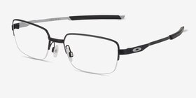 Oakley Foil RQ 0.5 Satin Black Métal Montures de lunettes de vue d'EyeBuyDirect, Vue d'Angle