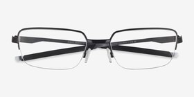 Oakley Foil RQ 0.5 Satin Black Métal Montures de lunettes de vue d'EyeBuyDirect, Vue Rapprochée