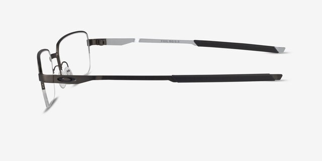 Oakley Foil RQ 0.5 Pewter MétalMontures de lunettes de vue d'EyeBuyDirect, Vue de Côté