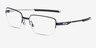 Oakley Foil RQ 0.5 Matte Midnight MétalMontures de lunettes de vue d'EyeBuyDirect, Vue d'Angle