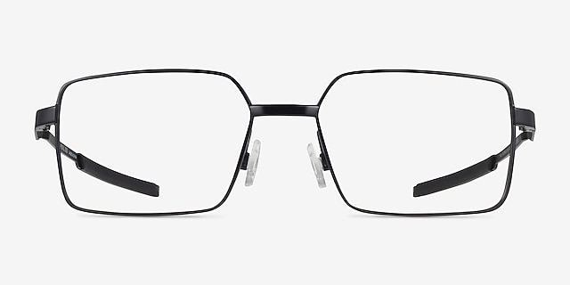 Oakley Foil SQ Satin Black MétalMontures de lunettes de vue d'EyeBuyDirect, Vue de Face
