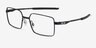 Oakley Foil SQ Satin Black MétalMontures de lunettes de vue d'EyeBuyDirect, Vue d'Angle