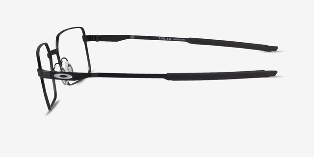 Oakley Foil SQ Satin Black MétalMontures de lunettes de vue d'EyeBuyDirect, Vue de Côté