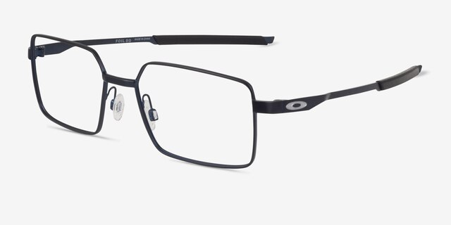 Oakley Foil SQ Matte Midnight MétalMontures de lunettes de vue d'EyeBuyDirect, Vue d'Angle