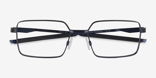 Oakley Foil SQ Matte Midnight MétalMontures de lunettes de vue d'EyeBuyDirect, Vue Rapprochée