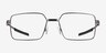 Oakley Foil Sq Matte Gunmetal MétalMontures de lunettes de vue d'EyeBuyDirect, Vue de Face