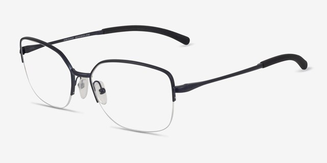 Oakley Moonglow Matte Abyss MétalMontures de lunettes de vue d'EyeBuyDirect, Vue d'Angle