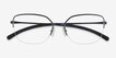 Oakley Moonglow Matte Abyss MetalEyeglass Frames from EyeBuyDirect, Closed View