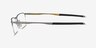 Oakley Barrelhouse 0.5 Argenté MétalMontures de lunettes de vue d'EyeBuyDirect, Vue de Côté