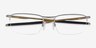Oakley Barrelhouse 0.5 Argenté MétalMontures de lunettes de vue d'EyeBuyDirect, Vue Rapprochée