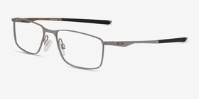 Oakley Socket 5.0 Argenté Métal Montures de lunettes de vue d'EyeBuyDirect, Vue d'Angle