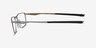 Oakley Socket 5.0 Silver MetalEyeglass Frames from EyeBuyDirect, Side View