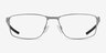 Oakley Socket 5.0 Argenté MétalMontures de lunettes de vue d'EyeBuyDirect, Vue de Face