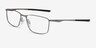 Oakley Socket 5.0 Argenté MétalMontures de lunettes de vue d'EyeBuyDirect, Vue d'Angle