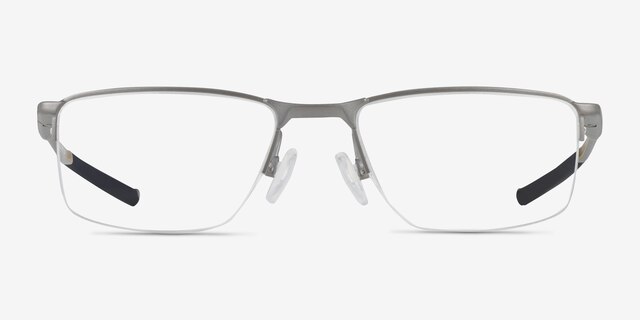 Oakley Socket 5.5 Silver MetalEyeglass Frames from EyeBuyDirect, Front View