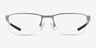 Oakley Socket 5.5 Silver MetalEyeglass Frames from EyeBuyDirect, Front View