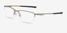 Oakley Socket 5.5 Silver MetalEyeglass Frames from EyeBuyDirect, Angle View