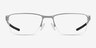 Oakley Socket 5.5 Silver MetalEyeglass Frames from EyeBuyDirect, Front View