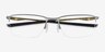 Oakley Socket 5.5 Silver MetalEyeglass Frames from EyeBuyDirect, Closed View