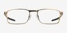 Oakley Fuller Satin Antique Gold MétalMontures de lunettes de vue d'EyeBuyDirect, Vue de Face