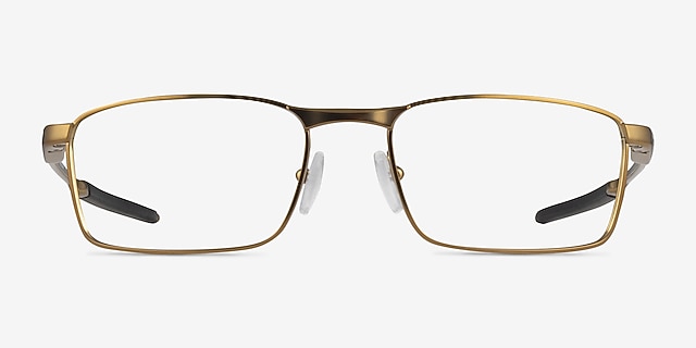 Oakley Fuller Satin Antique Gold MétalMontures de lunettes de vue d'EyeBuyDirect, Vue de Face