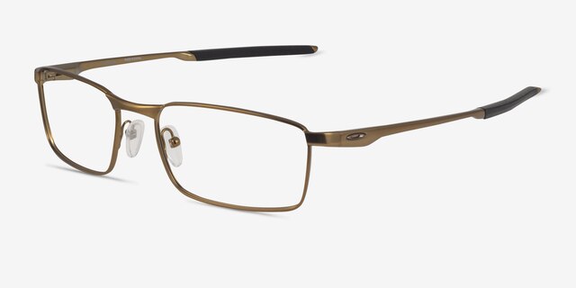 Oakley Fuller Satin Antique Gold MétalMontures de lunettes de vue d'EyeBuyDirect, Vue d'Angle