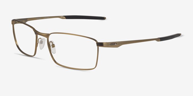 Oakley Fuller Satin Antique Gold MétalMontures de lunettes de vue d'EyeBuyDirect, Vue d'Angle