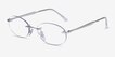 Ray-Ban RB3767V Silver MetalEyeglass Frames from EyeBuyDirect, Angle View