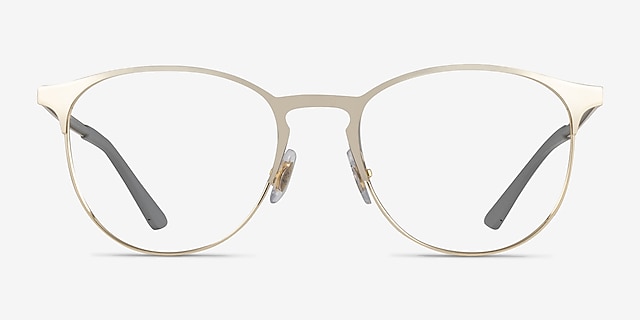 Ray-Ban RB6375 Pale Gold MétalMontures de lunettes de vue d'EyeBuyDirect, Vue de Face