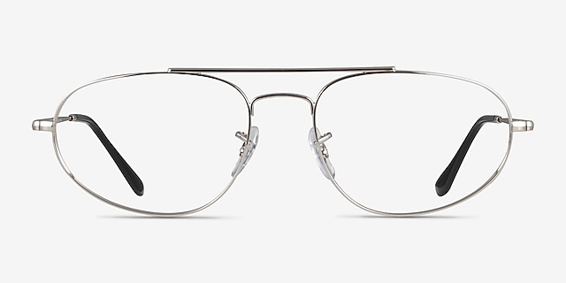 Ray-Ban RB6645 Argenté MétalMontures de lunettes de vue d'EyeBuyDirect, Vue de Face