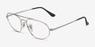 Ray-Ban RB6645 Silver MetalEyeglass Frames from EyeBuyDirect, Angle View