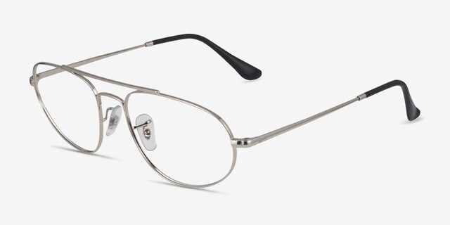 Ray-Ban RB6645 Argenté MétalMontures de lunettes de vue d'EyeBuyDirect, Vue d'Angle