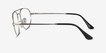 Ray-Ban RB6645 Silver MetalEyeglass Frames from EyeBuyDirect, Side View