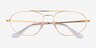 Ray-Ban RB6645 Legend Gold MetalEyeglass Frames from EyeBuyDirect, Closed View